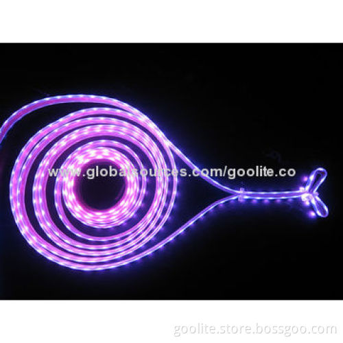 Waterproof Lighting Colorful LED Flexible Strip Light, 5050 48LEDs/m, 12V, 120-degree, CE Approved